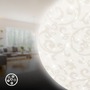 Kruhová - BRILO 3939016 Nebo stropní svítidlo pr.38 cm - 20W, 2400lm, LED, hvězdné nebe, neutrální bílá, bílé, starožitný vzor - BRILO - foto 4
