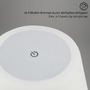 Na stůl - BRILO 7445-014 LED bateriové stolní svítidlo pr.12,5 cm, LED modul, 3W, 350 lm, matný chrom - BRILO - foto 4