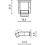 Nástěnná - AZZ AZ2133 LED Venkovní nástěnné svítidlo Azzardo Frame wall bright grey AZ2133 8W 800lm 3000K IP54 18,5cm světle šedé - AZZARDO - foto 4