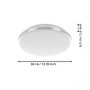 Kruhová - EG 900365 Stropní svítidlo PINETTO 900365 - EGLO - foto 4