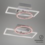 Hranatá - BRI 3108018 LED rám 38 cm 12W 1200lm chrom (starý kód: BRI 3108-018) - BRILONER - foto 4