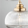 Vícečetná - NV 9731214 Závěsné svítidlo MOND saténový zlatý kov čiré sklo E14 3x5W 230V IP20 bez žárovky - NOVA LUCE - foto 4