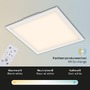 Hranatá - BRILO 7152-016 RGB LED stropní svítidlo, noční světlo, stmívatelné - BRILO - foto 4