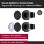 Nepřímé osvětlení - P 71290 LED nabíjecí nástěnné svítidlo Zorik IP44 stmívatelné 2700K 100mm 2x1,1W černá - PAULMANN - foto 4