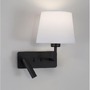 Dekorativní - NV 9919151 Nástěnné svítidlo SAVONA bílá / černá, vypínač na těle, 3W 3000K + E27 12W bez žárovky - NOVA LUCE - foto 4