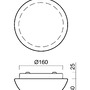 Plafoniéry - OS AUR51762 AURA 6 stropní/nástěnné skleněné svítidlo bílá IP44 4000 K 7W LED - OSMONT - foto 4