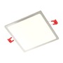 Hranatá - RED R12172 SLENDER SLIM SQ 17 zápustná matný nikl 230V LED 24W 3000K - RED - DESIGN RENDL - foto 4