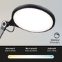 Stolní lampy pracovní - BRILO 7027-015 CCT LED stolní lampa na psací stůl, pr. 20 cm, 9 W, antracit - BRILO - foto 4