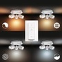 SmartHome Paul Neuhaus - PH 34181/31/P6 Hue White Ambiance Bodové koupelnové svítidlo Philips Adore BT 34181/31/P6 LED GU10 3x5W 3x350lm 2200-6500K IP44 230V, bílé s dálkovým ovladačem a Bluetooth - PHILIPS - foto 4