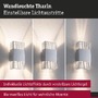 Nástěnná - P 71253 LED nástěnné svítidlo Tharin IP44 3000K 120x250mm 2x3,7W stříbrná - PAULMANN - foto 4