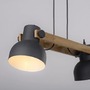 Dekorativní - LD 15742-18 CUP 2.0 závěsné svítidlo 2 ramenné dřevo z akácie nastavitelná výška industriální - JUST LIGHT - foto 4