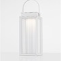 Solární - NV 9002861 Venkovní stolní lampa VERHAAL bílý hliník a čiré sklo LED 2W 3000K 3,7V 360st. IP54 solární / USB kabel / vypínač na těle - NOVA LUCE - foto 4