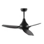 Ventilátory - NV 5267302 Stropní ventilátor se světlem SAMOA tělo z oceli matná černá a sklo 3ABS černé listy LED 18W 3000K - NOVA LUCE - foto 4
