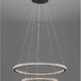 Kruhová - NV 9748159 AKCE - Závěsné svítidlo GINEVRA černý hliník a akryl LED 54W 230V 3000K IP20 stmívatelné - NOVA LUCE - foto 4