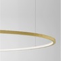 Kruhová - NV 9345610 Závěsné svítidlo TARQUIN broušený zlatý hliník a akryl LED 58W 230V 3000K IP20 stmívatelné - NOVA LUCE - foto 4