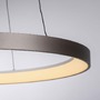 Kruhová - PN 2851-36 HOOP LED závěsné svítidlo hnědé nastavitelná výška paměťová funkce SimplyDim 3000K - PAUL NEUHAUS - foto 4