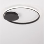 Kruhová - NV 9348073 Stropní svítidlo FULINE černý hliník a akryl LED 32W 230V2320 lm 3000K IP20 stmívatelné - NOVA LUCE - foto 4