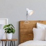 Stolní lampy s klipem - BRI 2790-016 Svítidlo se svorkou 30,5 cm 1x E14 8W bílé - BRILONER - foto 4