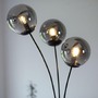 Stojací lampy - LD 14603-18 BIG WIDOW LED stojací svítidlo 3 ramenné, černá, dekorativní design, hra světla, prohnuté - LEUCHTEN DIREKT / JUST LIGHT - foto 4