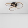 Kruhová - NV 9248112 Stropní svítidlo ELIZE černá a mosazná zlatá ocel, hliník a silikon LED 28W 230V 3000K IP20 stmívatelné - NOVA LUCE - foto 4