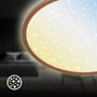 Kruhová - BRILO 7655014 BRILONER Slim svítidlo LED panel pr.37,5 cm - 22W, 3000lm, dálkový ovladač, stmívatelné, kávová 7655014 - foto 4