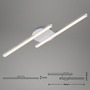 Dekorativní - BRI 3257029 LED nástěnné a stropní svítidlo, 55,4 cm, 12 W, hliník (starý kód: BRI 3257-029) - BRILONER - foto 4