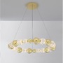 Kruhová - NV 9695202 Závěsné svítidlo BRILLE zlatý hliník a sklo LED 46W 230V 3200K IP20 stmívatelné - NOVA LUCE - foto 4