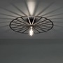 Dekorativní - LD 15636-18 SPIKE LED stropní svítidlo 50x50 matná černá barva kruhové s laťovým designem - LEUCHTEN DIREKT / JUST LIGHT - foto 4