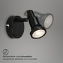 Bodová - BRI 2992-015 LED bodové svítidlo pr. 8 cm 1xGU10 4,8W 400lm černá - BRILONER - foto 4