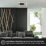 Hranatá - BRILO 3770015 LED stropní svítidlo se senzorem a časovačem 32cm 14W 1400lm černá - BRILONER - foto 4