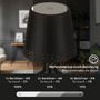 Na stůl - BRILO 7485015 LED nabíjecí stolní lampa, 11 cm, USB-C, 2,6W, 280lm, černá - BRILONER - foto 4