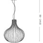 Kónická - ILUX 205304 Závěsné svítidlo Ideal Lux Onion SP1 D48 205304 1x60W 47cm - IDEALLUX - foto 4