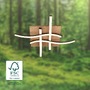 Hranatá - BRI 3816014 Vinka LED stropní svítidlo, tvar vlny, dekor dřeva, teple bílé světlo, černá/dřevo, 47,5x47,5cm - BRILONER - foto 4