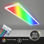 Hranatá - BRILO 7540016 Tava LED stropní svítidlo, dálkový ovladač, RGB, ploché, stmívatelné, bílé - BRILO - foto 4