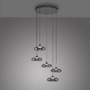 Vícečetná - LD 15694-15 Kolekce Schöner Wohnen LED závěsné svítidlo POSH, šedá, 5-ramenné, stmívatelné, SimplyDim, 3000K - JUST LIGHT - foto 4