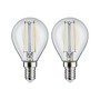 E14 - P 28857 LED kapka Filament E14 230V 2x2,7W 2700K čirá - PAULMANN - foto 4