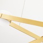Dekorativní - HVLG 2738-AGB-CE Závěsné svítidlo ORBIT mosaz/sklo staromosaz/opál LED 35W 3000K stmívatelné - HUDSON VALLEY - foto 4