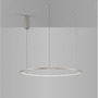Kruhová - NV 9345607 Závěsné svítidlo TARQUIN šampaň stříbrný hliník a akryl LED 48W 230V 3000K IP20 stmívatelné - NOVA LUCE - foto 4