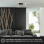 Hranatá - BRILO 3770015 LED stropní svítidlo se senzorem a časovačem 32cm 14W 1400lm černá - BRILONER - foto 4