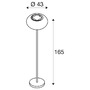 Solární - LA 1008387 ADEGAN venkovní stojací lampa, solární, 2200 K, IP65, hnědá - BIG WHITE (SLV) - foto 4