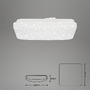 Hranatá - BRILO 3389016 LED stropní svítidlo hvězdné nebe, 22 cm, 8 W, bílé (starý kód: BRILO 3389-016) - BRILO - foto 4