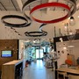 Technická - ARCHI SBS/110A/GI1220/DI/4K/BL/DA-SE Závěsné svítidlo BELO (sestava VLNA+KRUHY) černá / červená direct/indirect DALI - Archilight - foto 4