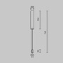 Lištové Magnetic Maytoni Flarity - M TRA159C-BB1-B Upevnění ke stropu pro trafo s napájením dlouhé 385 mm pro magnetickou lištu 24 V Flarity TRA159C-BB1-B - MAYTONI - foto 4