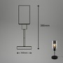 Stolní lampy dekorační - BRILO 7618015 Stolní lampa, 39,5 cm, 1x E27, max. 10W, černá - BRILO - foto 4