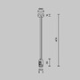 Lištové Magnetic Maytoni Flarity - M TRA158C-BL1-B Upevnění ke stropu s napájením střední 360 mm pro magnetickou lištu 24 V Flarity TRA158C-BL1-B - MAYTONI - foto 4