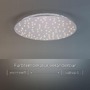Kruhová - LD 14673-55 SPARKLE LED stropní svítidlo kruhové v barvě oceli s nastavitelou barvou světla a funkcí stmívání 2700-5000K - LEUCHTEN DIREKT / JUST LIGHT - foto 4