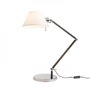 Stolní lampy pracovní - RED R13283X VÝPRODEJ VZORKU - MONTANA stolní bílá/černá chrom 230V E27 28W - RED - DESIGN RENDL - foto 4