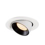 Kruhová - LA 1005879 NUMINOS® GIMBLE S zápustné stropní svítidlo bílé/černé 2700 K 40° - BIG WHITE (SLV) - foto 4