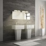 Koupelnová - BRI 2191014 Runt svítidlo k zrcadlu - 7W, 690lm, LED, montáž na stěnu, 40cm, teplá bílá, černá/dřevo - BRILONER - foto 4