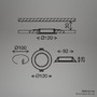 Kruhová - BRI 7993035 Jeft vestavná svítidla 120mm 3ks sada - 230V, 6W, 660lm, LED, neutrální bílá, černá - BRILONER - foto 4